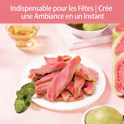 💥Dites adieu à la culpabilité liée aux calories ! 👍Satisfaites vos envies avec nos tranches de goyave rouge riches en fibres - XA