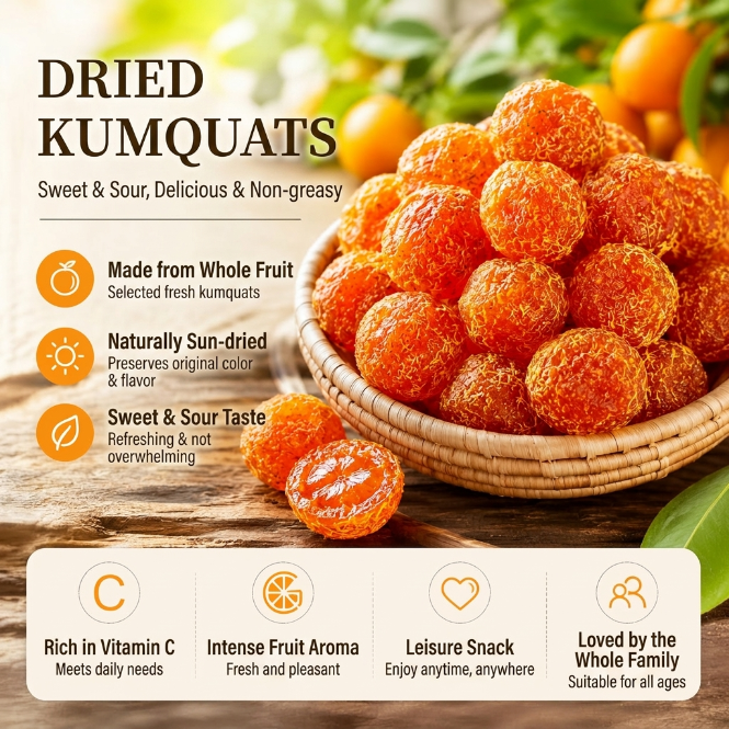 🦑Say goodbye to high-calorie guilt! 🦑Satisfy your cravings with our fiber-rich Licorice Kumquats-INT