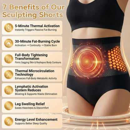 🏆Official Brand Store | 👙 𝟐𝟎𝟐𝟔 Moringa & Berberine 4-In-1 Fat-Burn Sculpting Shorts🎁-ABB8(B)