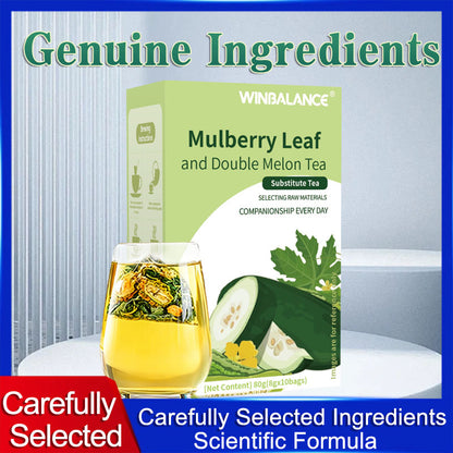 🦭Say goodbye to high-calorie guilt! 🦭🦭Mulberry Leaf & Double Melon Tea — Natural Herbal Goodness for a Lighter You-INT