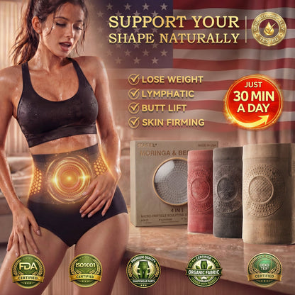 🏆Official Brand Store | 👙 𝟐𝟎𝟐𝟔 Moringa & Berberine 4-In-1 Fat-Burn Sculpting Shorts🎁-ABB8(B)