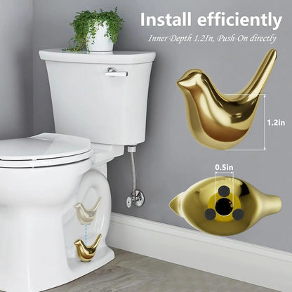 💰🔥Buy 1 Get 1 Free🎁2 Pcs Ceramic Bird Toilet Floor Bolt Caps,Cute Bird Toilet Screw Caps Decorative-ABB8